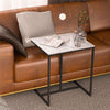 Widen Marble Coffee Table Sofa Side End Table Home Office Accent Table Black Leg