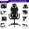 Racing Gaming Chair Computer Office Chair Adjustable Swivel Leather Executive
