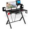 Gaming Computer Desk Ergonomic Racing Table Workstation W/Adjustable PC Support
