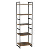 Bookcase 5-Tier Bookshelf Freestanding Display Stand Wood Storage Shelving Unit