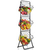 3-Tier Fruit Basket Stand Wire Bowls Detachable Kitchen Vegetable Storage Rack