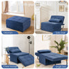 Foldable Sofa Bed 4-In-1 Convertible Sleeper Sofa Chair Adjustable Sofa Recliner