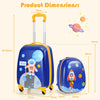 2Pcs 12" 16" ABS Kids Suitcase Backpack Luggage Set School Travel Lightweight