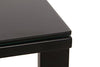 Retro Glass Coffee Side Table with Black Metal Legs Living Bedroom Furniture NEW