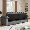 Smooth Velvet Sofa Bed 3 Seater Click Clack Couch Recliner Chair Bed with Pillow