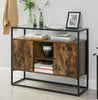 Vintage Industrial Cupboard Hallway Slim Console Table Cabinet Unit Sideboard