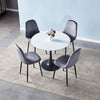 Round Dining Table Kitchen Table Office Reception Meeting Desk with 2/4 Chairs