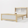 Kids Bed 3FT Single Size Bed Solid Pine Wooden Bed Frame w/Storage Headboard QF