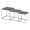 Nest Of 3 Nested Nesting Tables Side End Coffee Table Wooden for Living Room