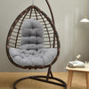 Grey Garden Hanging Egg Swing Chair Cushion Seat Pads Indoor Outdoor Detachable