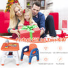 Kids Table and Chair Set Children Activity Art Study Desk Set W/ Building Blocks
