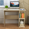 UK Small Compact PC Computer Desk Corner Table Shelves Workstation Home Office