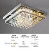 Modern Crystal LED Ceiling Light Bedroom Living Room Chandelier Dimmable +Remote