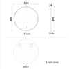 Illmiunated Round LED Bathroom Mirror Single Touch Fogless Cold White Light Wall