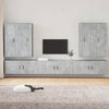 7 Piece TV Cabinet Set Concrete Grey Engineered Wood G5C6