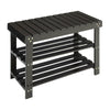3 Tier Wooden Shoe Rack Bench Organiser Holder Stand Hallway Storage Shelf Seat