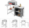 Camping Table Kitchen Unit Folding Storage Outdoor Cook Station W/ Bag