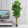 180cm Artificial Fiddle Leaf Fig Tree Nearly Natural Greenery Plant Potted Fake