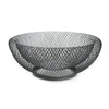 Mesh Fruit Bowl Basket Dinning Table Kitchen Vegetables Fruit Storage Rack Black