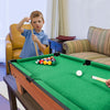 Mini Billiards Pool Table Wooden Tabletop Snooker Game Set Family Fun Game