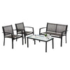 Outdoor Garden Textiles Furniture Conservatory Sets with Table and Chairs for 4