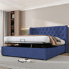 Ottoman Storage Bed Gas Lift Up Velvet Upholstered 4ft6 Double Size Bed Frame NS