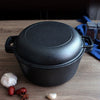 NEW Cast Iron Pot Pre-Seasoned Touriam Kazan Camping Fire Cooking Dutch Oven Pan