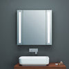 Illuminated LED Bathroom Mirror Cabinet With Sensor Shaver Socket Demister Pads
