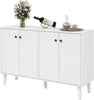 4 Door Sideboard Storage Cupboard Buffet Cabinet with Shelf Living Room TV Stand