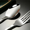 16-Piece Cutlery Set Flatware Stainless Steel Rounded Spoon Edge Dishwasher Safe