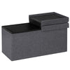 Folding Storage Ottoman Oxford Fabric Footstool Bench Toy Box Chest with Lid