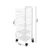 3-6 Tier Kitchen Rotating Storage Trolley Shelf Organiser Vegetable Fruits Rack