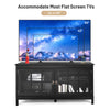 TV console table for TVs up to 50'' Modern TV Stand Glass Door Storage Cabinet