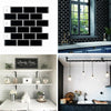 3D WATERPROOF WALLPAPER BATHROOM KITCHEN MOSAIC TILE WALL STICKER SELF-ADHESIVE