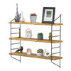 3 Tier Floating Shelves Metal Brackets Wall Mounted Shelf Over Toilet Bathroom