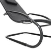 Garden Patio Sun Lounger Metal Ergonomic Recliner Bed Relaxing Outdoor Furniture