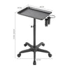 Adjustable Height Salon Spa Instrument Tray Beauty Tattoo Rolling Trolley Cart