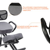 Kneeling Chair w/Mesh Back Support&Wheels Adjustable Posture Computer Desk Chair