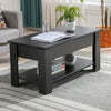 Coffee Table With Storage Lift Top Up Drawer Shelf Wooden Living Room Furniture