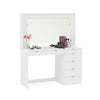 Dressing Table, Chloe White Wooden 7 Drawer Dressing Table