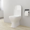 Modern Wall Hung Toilet White WC Pan Soft Close Seat Ceramic Bathroom Cloakroom