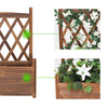 Wooden Raised Garden Bed Outdoor Vertical For Vine Climbing Plant Flower Herb