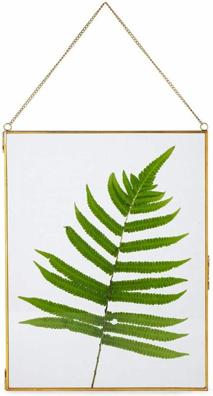 Glass Metal Photo Frame Stand Transparent Leaf Gold Nordic Photo Frame Ornament