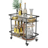 Kitchen Dining Tea Drinks Bar Trolley Alcohol Serving Cart Sofa Side Drink Table