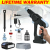 Cordless High Pressure Power Washer Spray Gun Trigger Water Clean Jet Nozzles