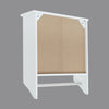 Bathroom White Wall Cabinet Vanity with Towel Rack Rail Storage Cupboard Shelves