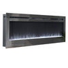Mirror Glass Wall Electric Fire Wall Mounted Recessed Fireplace 36 40 50 60 inch
