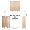 4 Panel Room Divider Wooden Screen Wall Folding Room Partition Separator Privacy