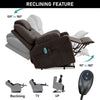 Electric Riser Recliner Leather Mobility Armchair Massage Heated Sofa Chair Home