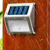 6pcs Bright Solar Power Door Fence Deck Wall Lights LED Outdoor Garden Lighting